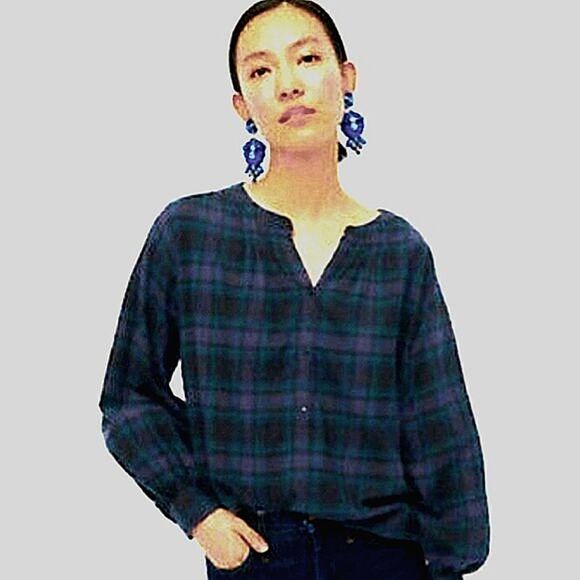 NWT J CREW Plaid Flannel Shirt - Picture 1 of 8